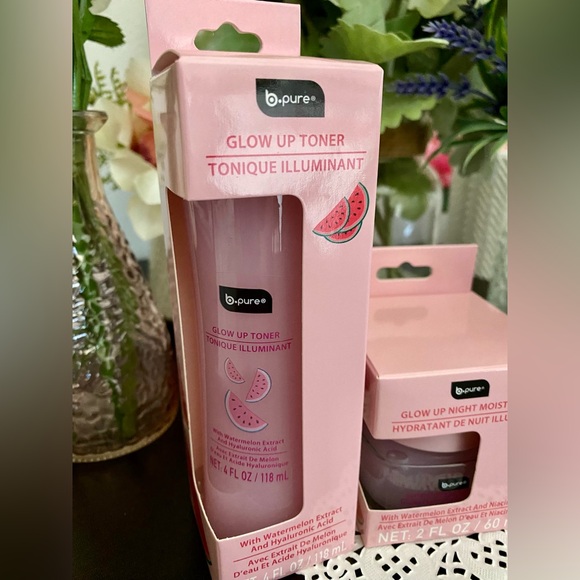🆕🍉 B•PURE “GLOW UP” WATERMELON SKIN CARE COLLECTION. BRAND NEW. FULL SIZES. - Picture 7 of 12